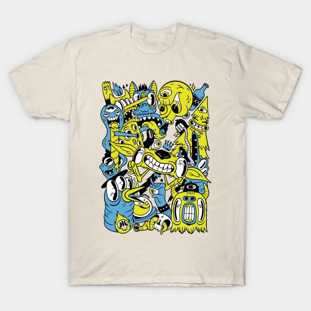 Monster Collage T-Shirt by Safdesignx